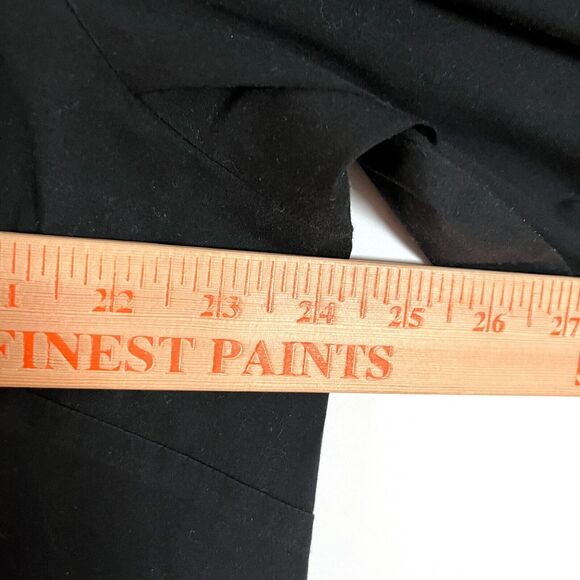 Lafayette 148 Button Up Tunic Shirt 16W Hidden Buttons Double Cuff Black Relaxed - Picture 5 of 9